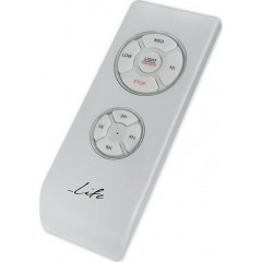 Life 221-0205 Ανεμιστήρας Οροφής 120cm με Φως και Τηλεχειριστήριο Ασημί